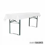 Tischfolie - Tischdecke - Biertischdecke 45µm weiß LDPE 80cm x 50,0m - eventBASICS